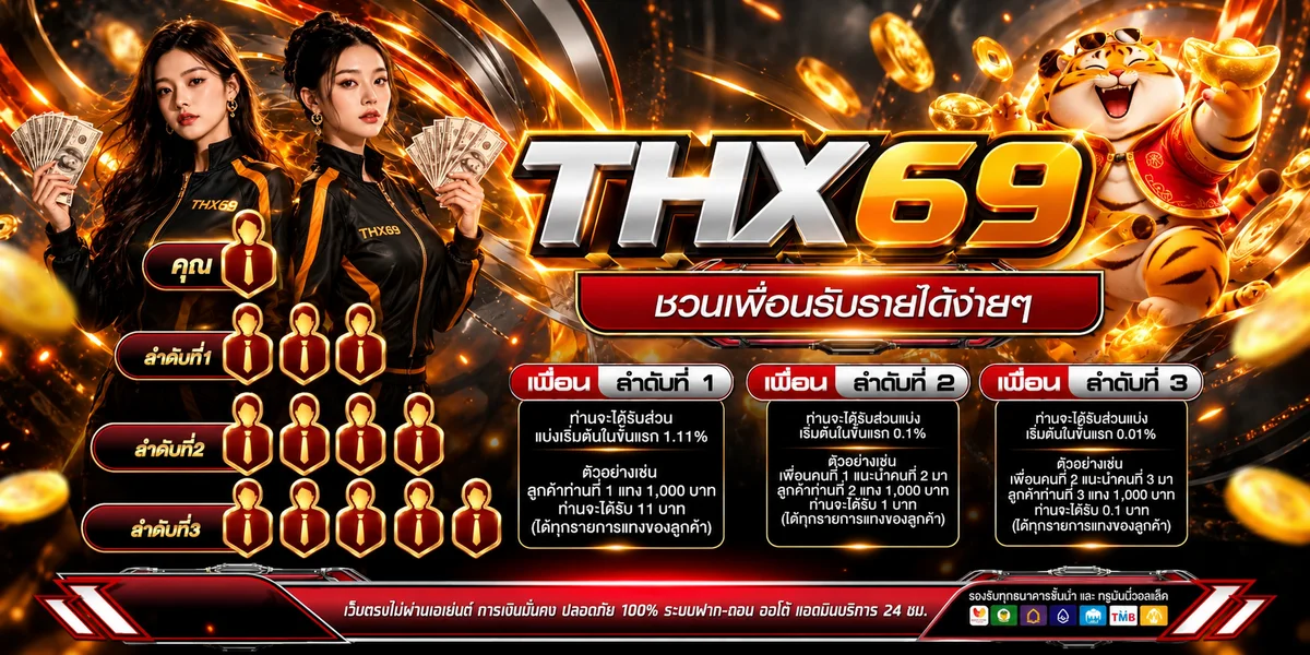 ระบบแนะนำเพื่อน THX69 พร้อมตัวละคร Fortune Tiger